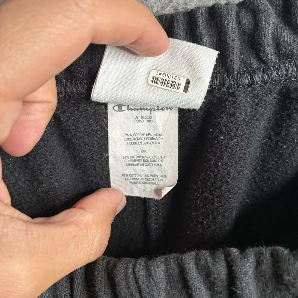 Champion x A Ma Maniere x Awake NY Sweatpants Black Size Small Drawstring